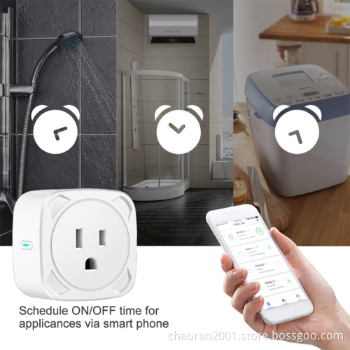 US Wifi Mini Plug 220v 10A OEM Wireless Google Home Remote Control Amazon Alexa Smart Socket Outlet